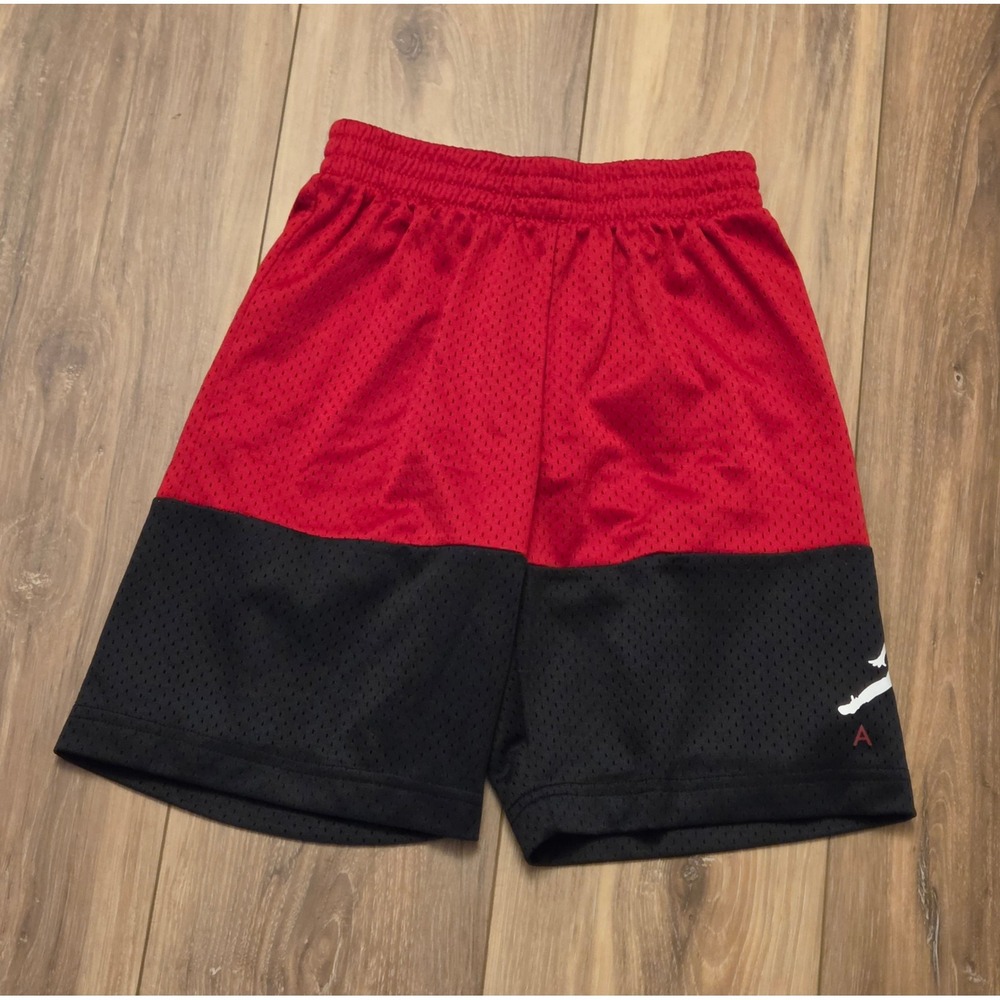 Air Jordan Mesh Athletic Shorts Youth Size Small (8-10) Red Black